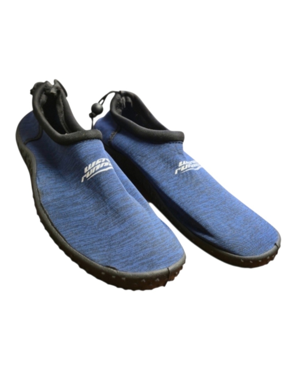Wave Runner Water Slippers in Blue w/ Black, Size 9. Men's